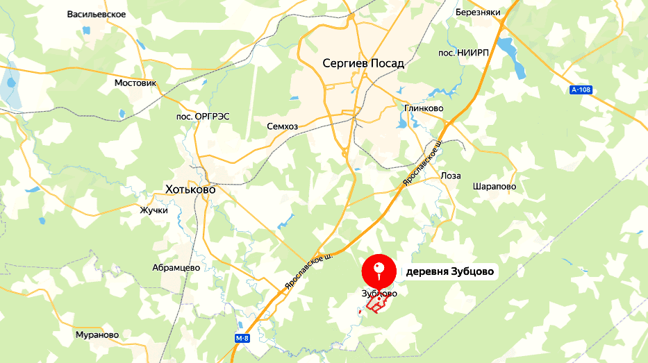 Сергиево-Посадский район, деревня Зубцово